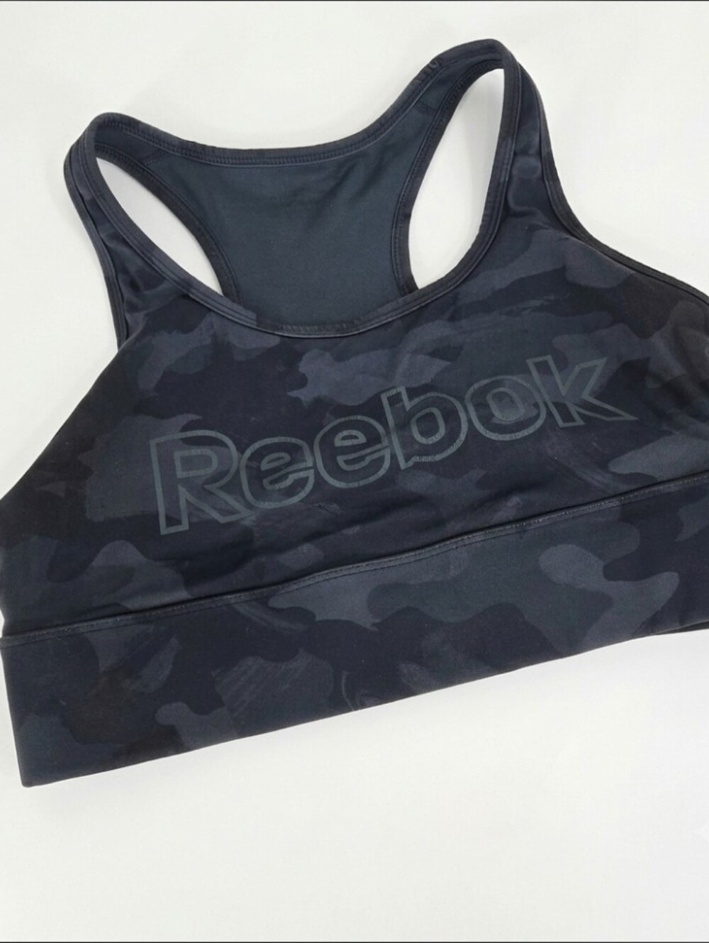 Reebok camo sports bra